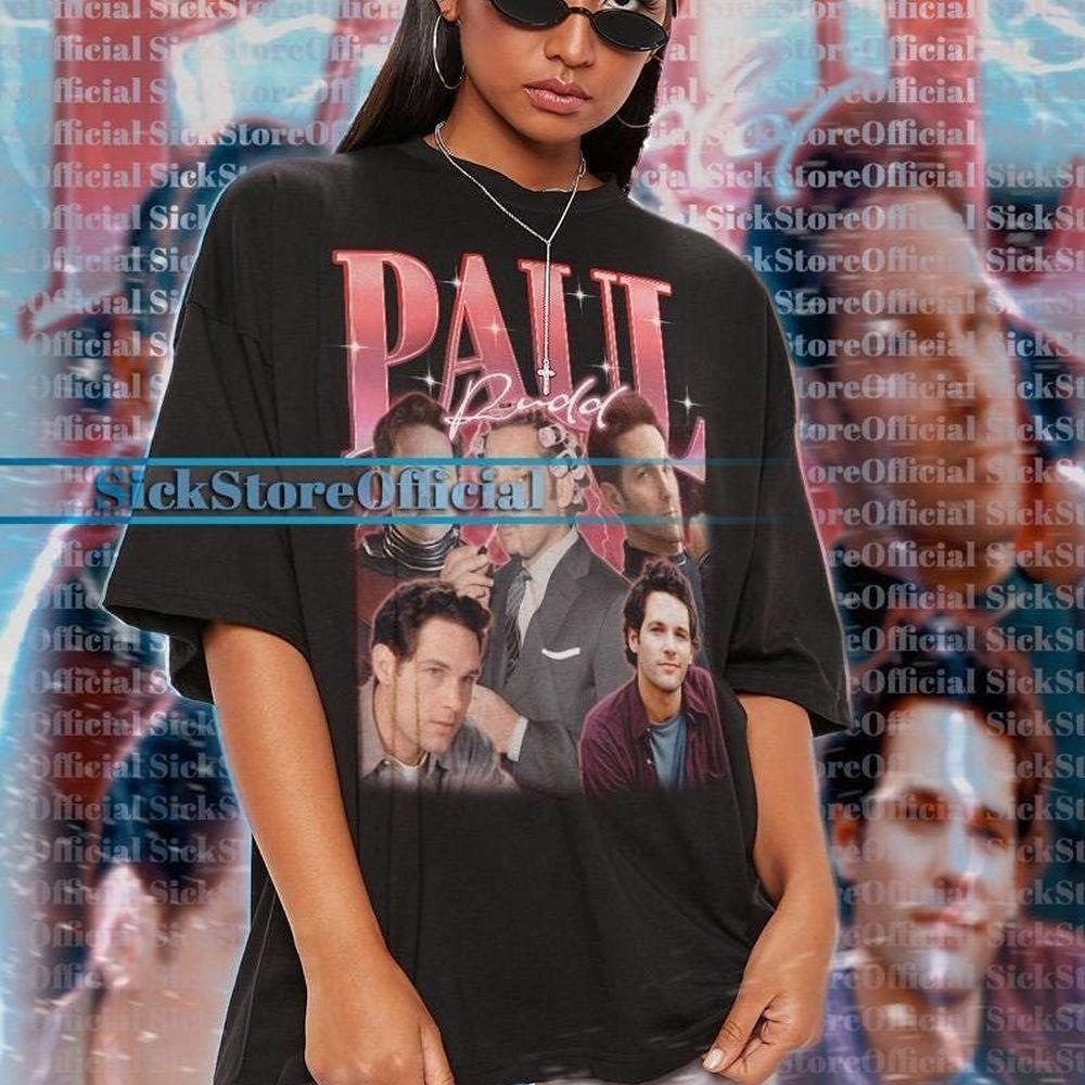 Paul Rudd American Actor Vintage 7 Vuitino Shirt